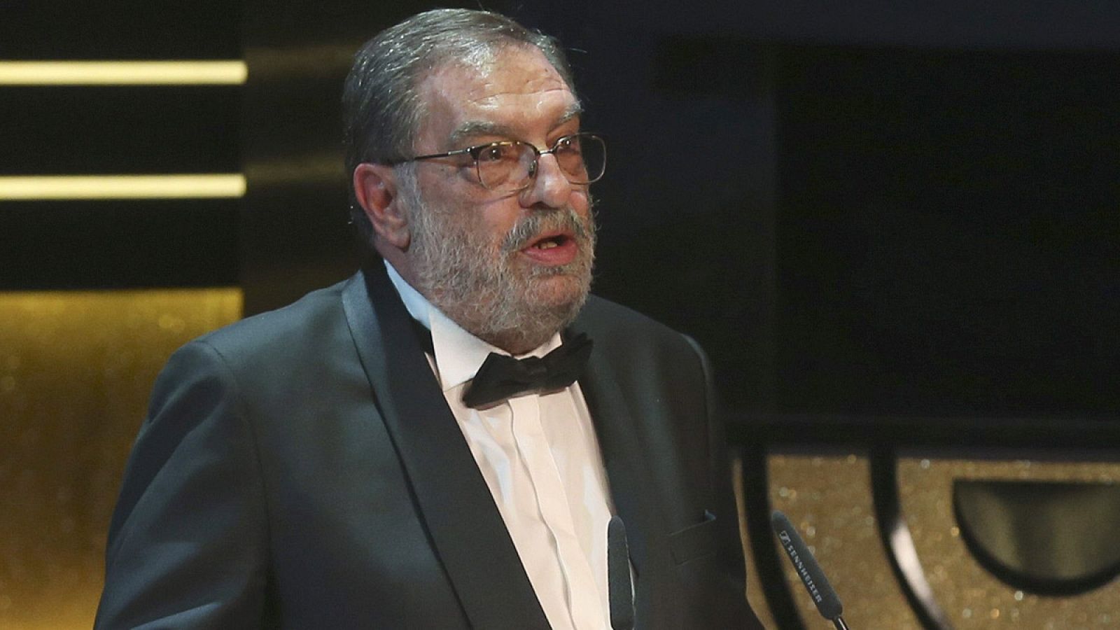 El productor y expresidente de la Academia de cine Enrique González Macho, en la gala de los premios Goya 2015.