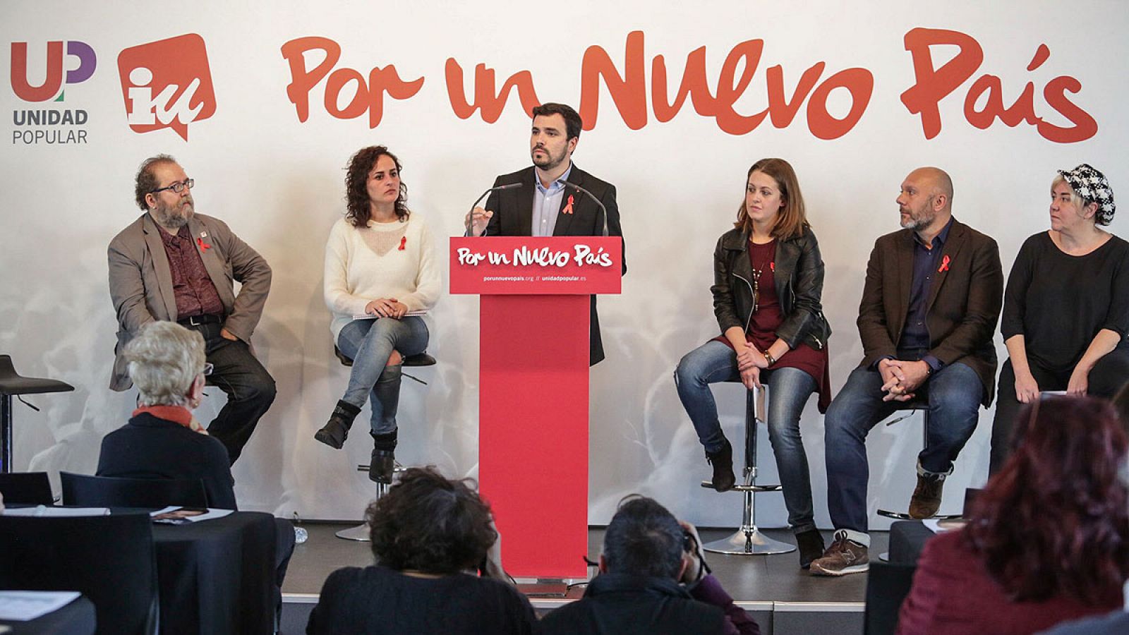 El candidato de IU-Unidad Popular a la Presidencia del Gobierno, Alberto Garzón