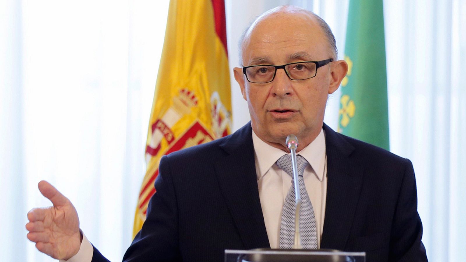 El ministro de Hacienda y Administraciones Públicas, Cristóbal Montoro, en Extremadura
