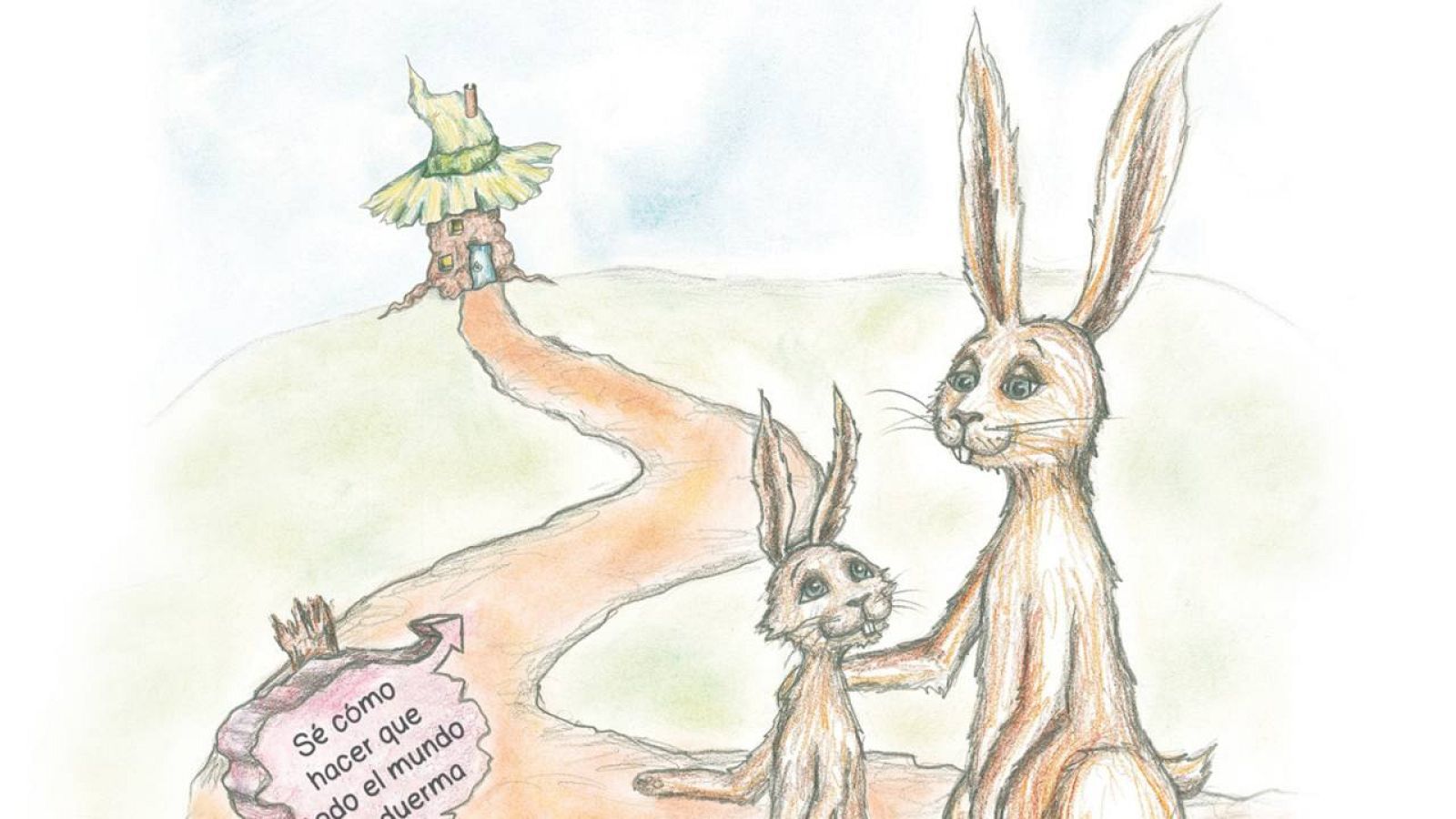 Fragmento de la portada del cuento 'El conejito que quiere dormirse' 