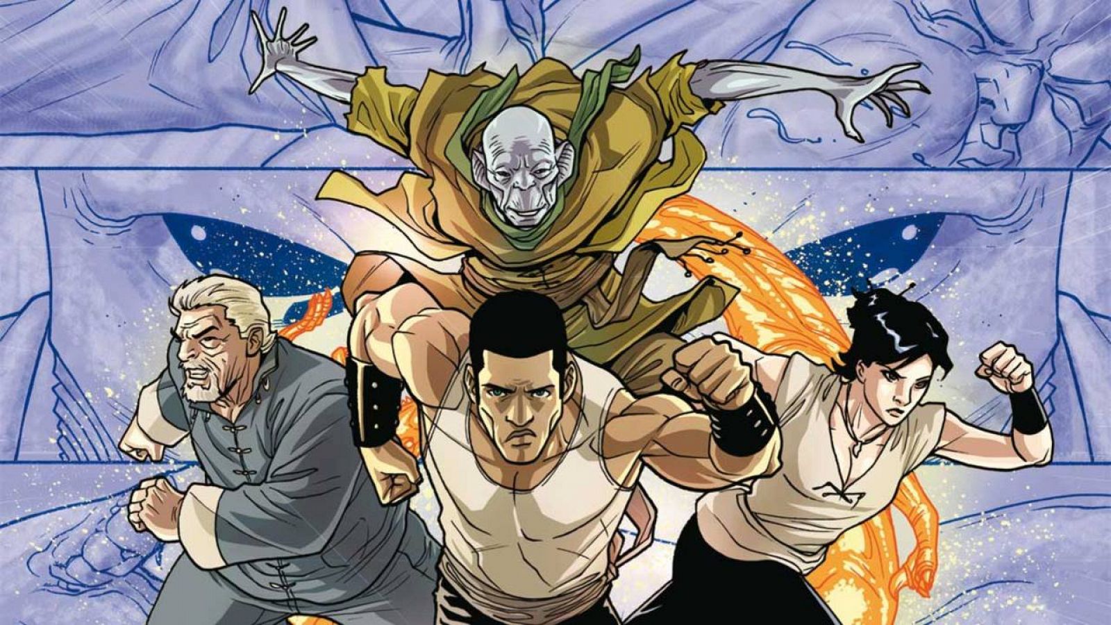 Fragmento de la portada de 'Shaolin Mutants'