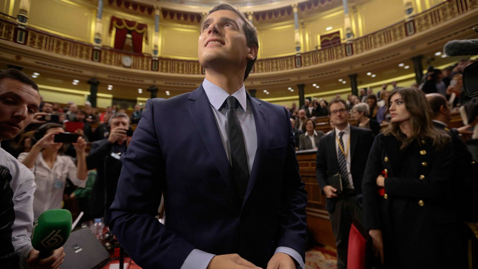 Albert Rivera, a su llegada a las XIX jornadas de puertas abiertas del Congreso