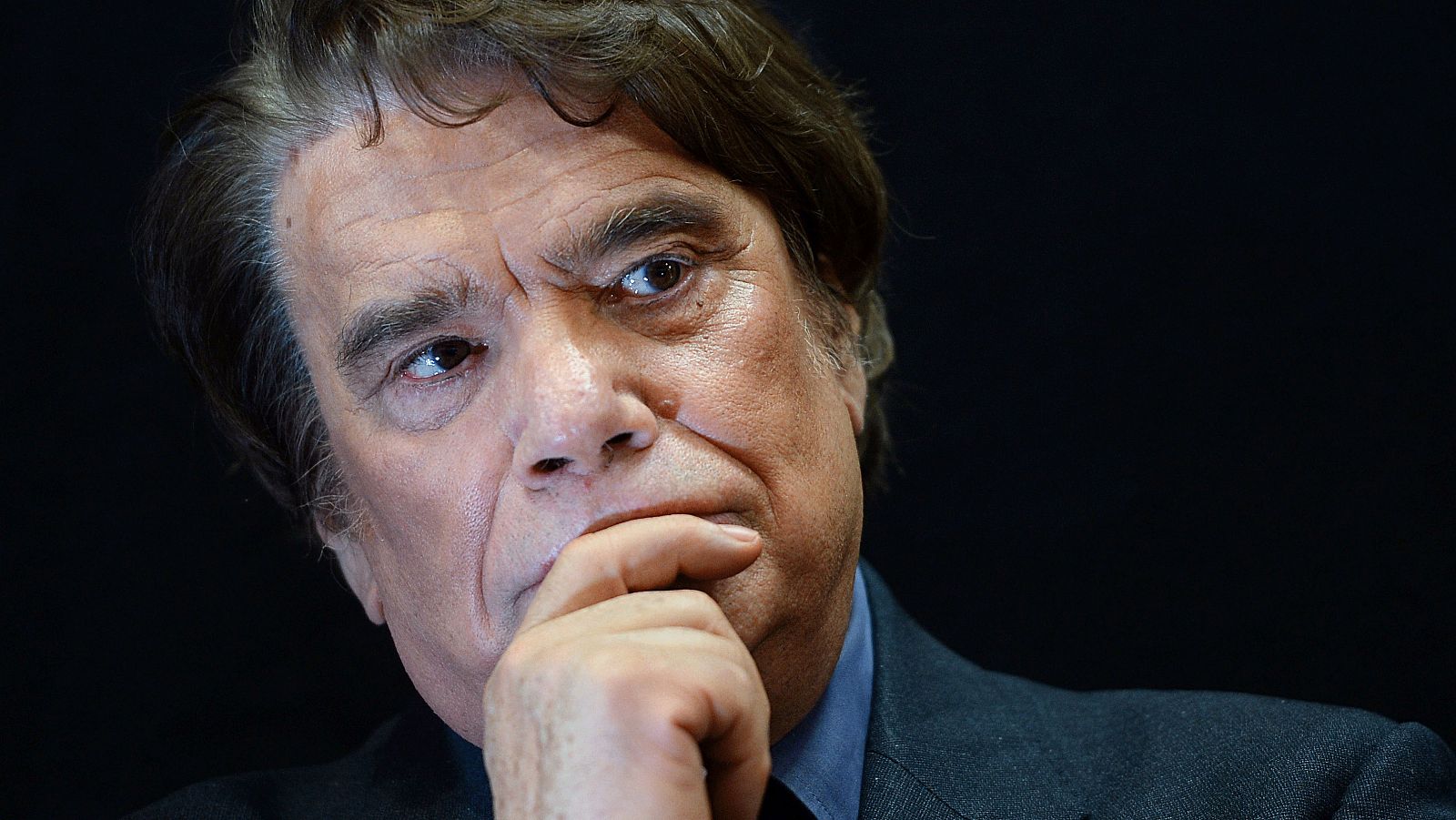 El empresario francés Bernard Tapie, durante la inauguración de la feria del automóvil de Marsella de 2013