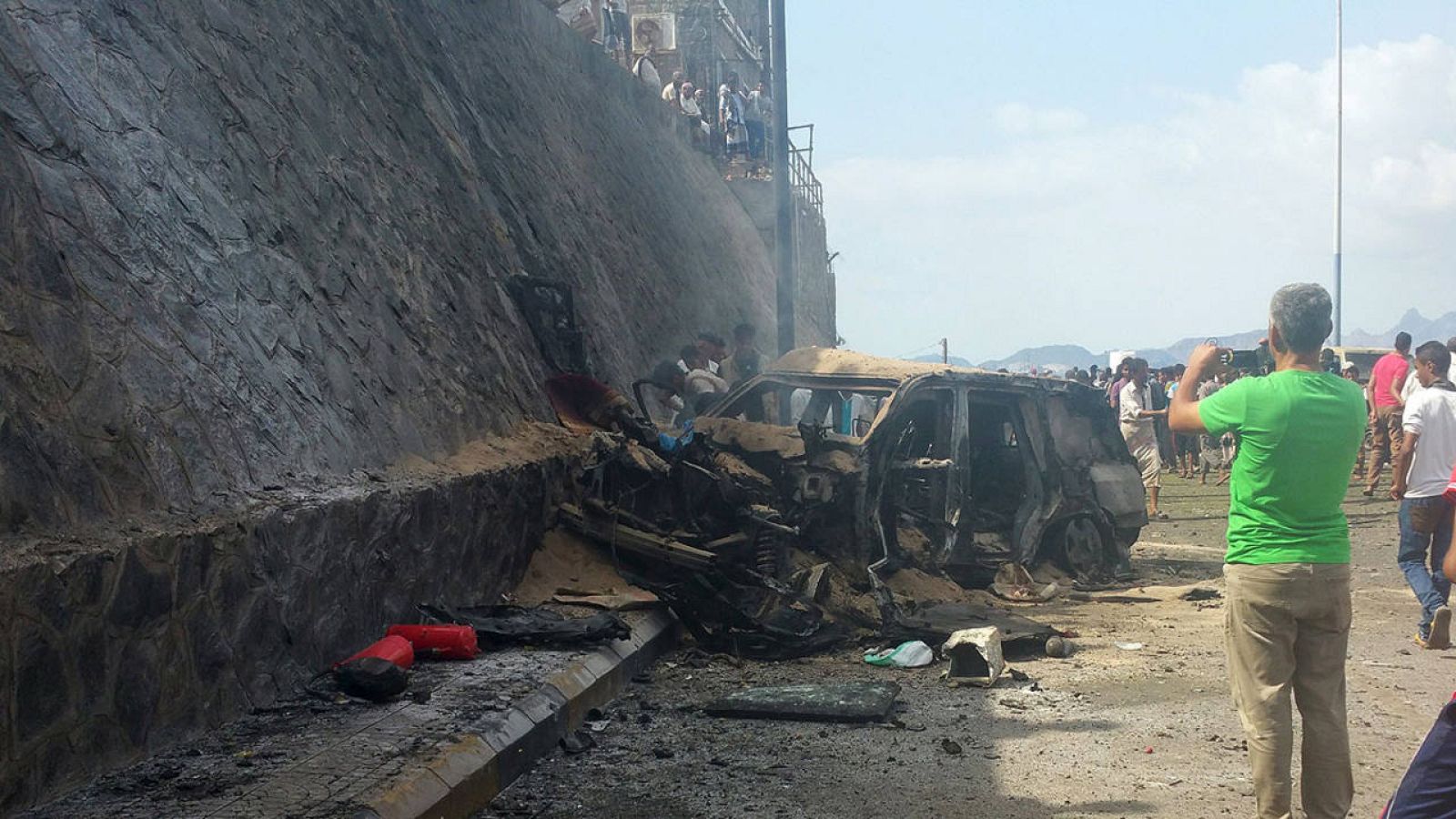 Lugar en el que se ha perpetrado el atentado mortal contra el gobernador de Adén