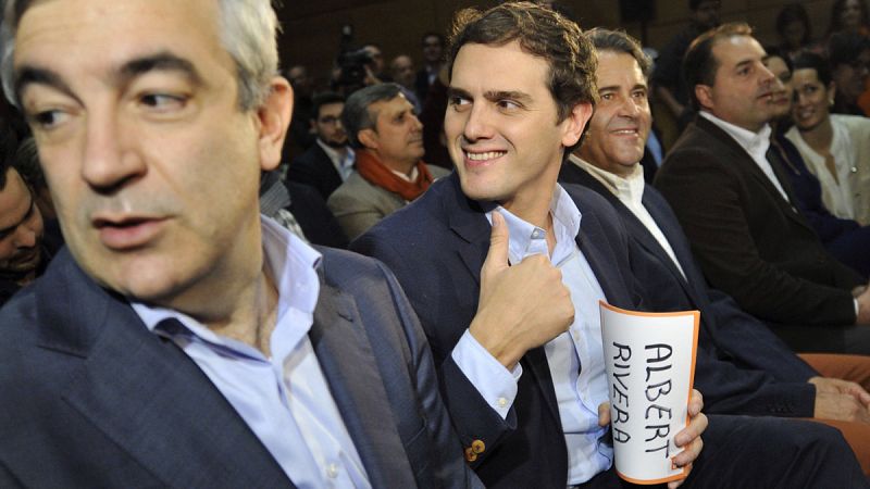 Rivera, en un mitin de Toledo.