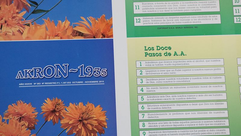 El programa de los 12 pasos de Alcohólicos Anónimos