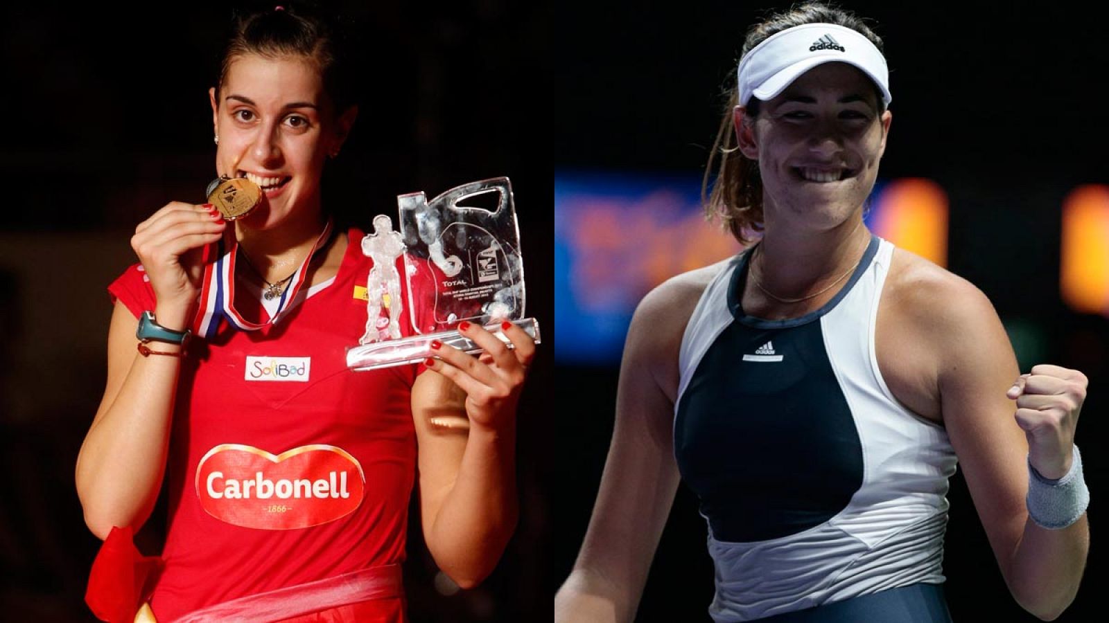 Carolina Marín y Garbiñe Muguruza, protagonistas de los deportes de raqueta en España en 2015