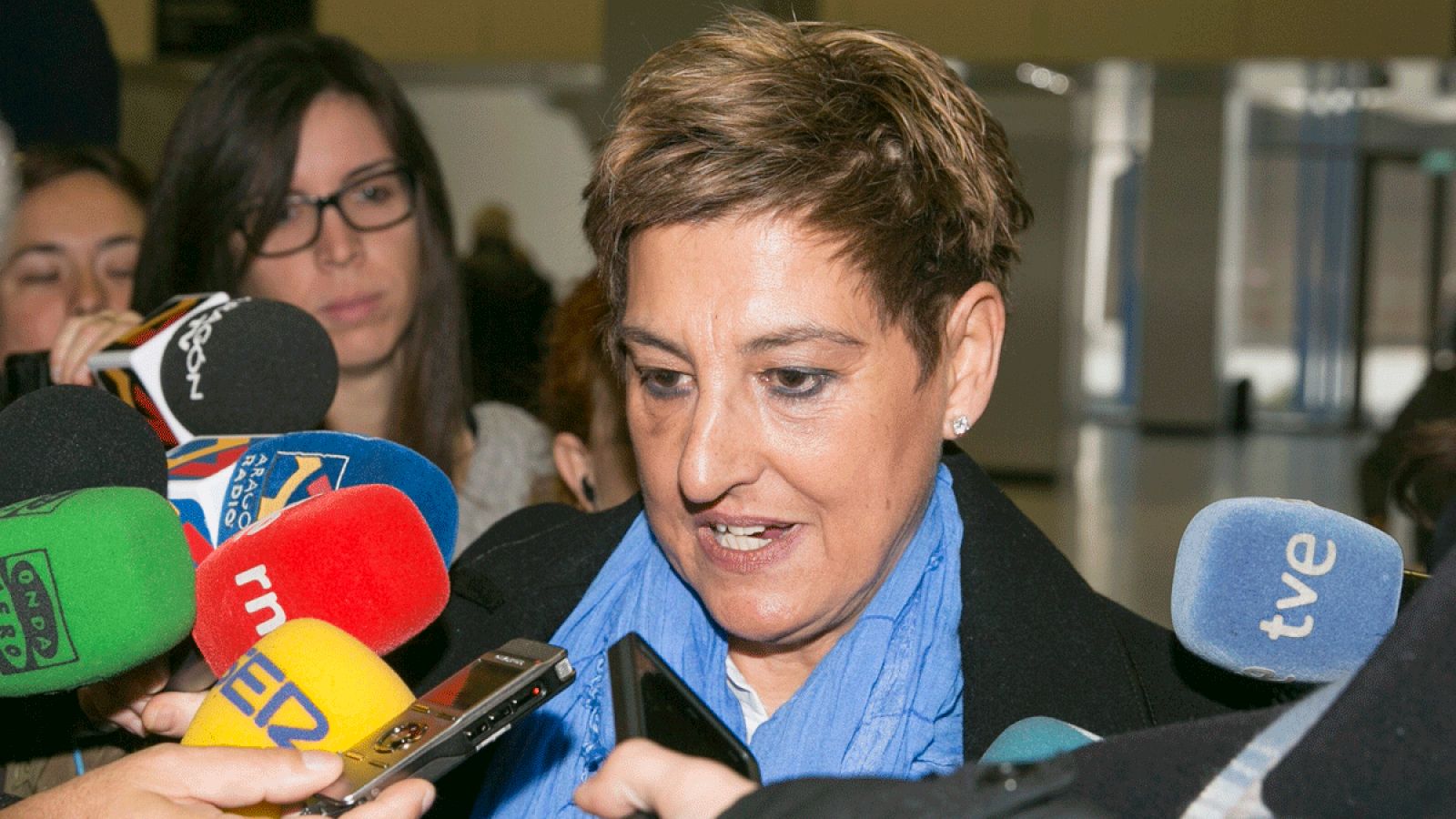 María Victoria Pinilla exalcaldesa de La Muela en Zaragoza declara por presunta corrupción urbanística