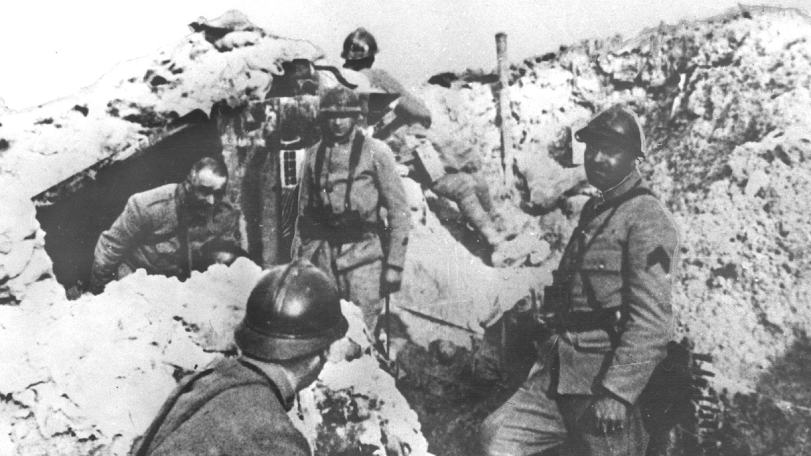 Imagen de la batalla de Verdún en la Primera Guerra Mundial (1916)