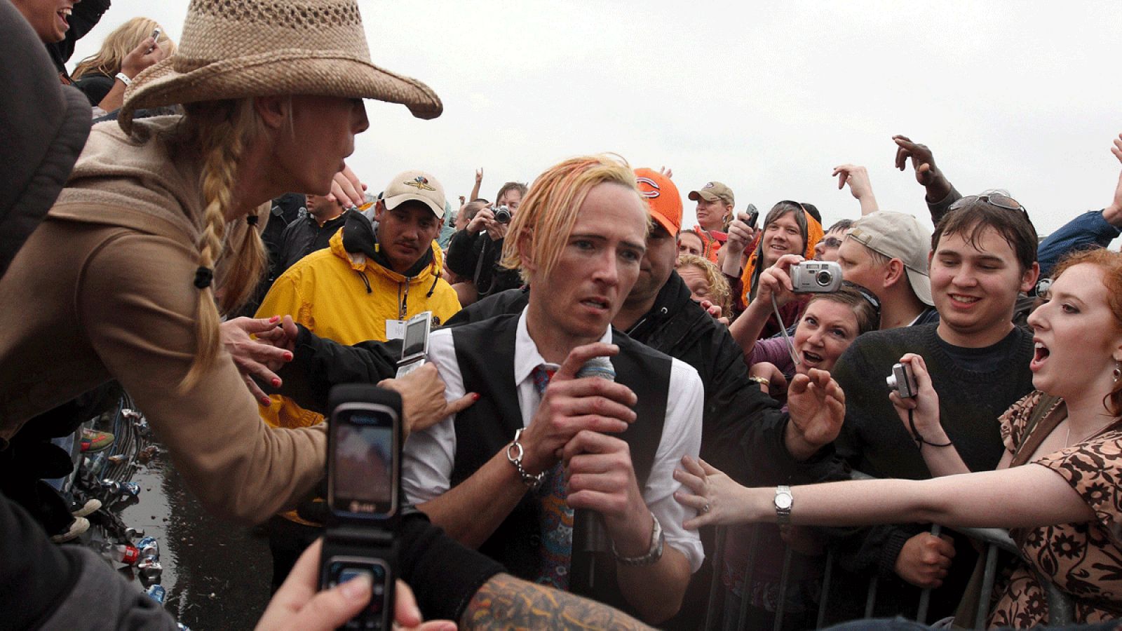 Scott Weiland durante el Carb Day, en un concierto de Stone Temple Pilots en el Indianápolis Motor Speedway