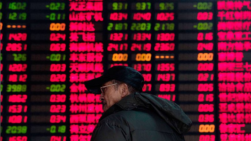 Imagen de archivo de la bolsa china de Shanghai