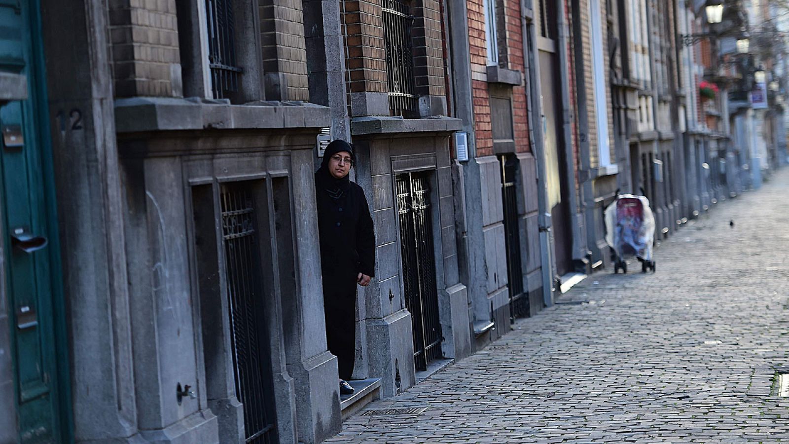 Calle Henri Berge, en el distrito de Schaerbeek, en Bruselas.  AFP / EMMANUEL DUNAND