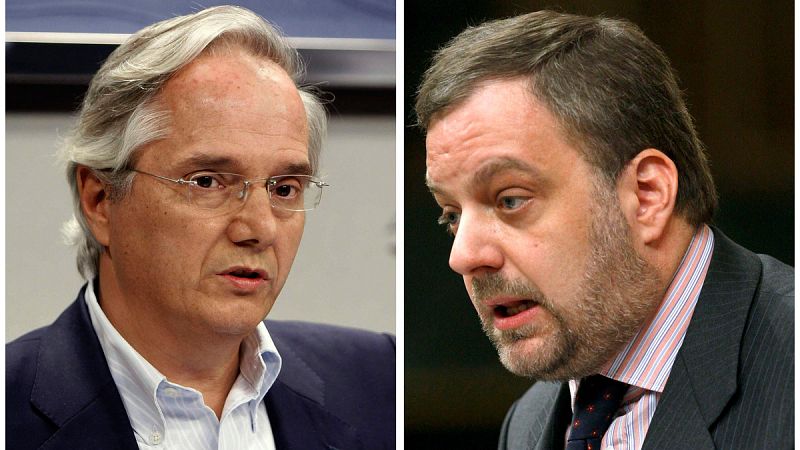 Pedro Gómez de la Serna (i) y Gustavo de Arístegui (d)