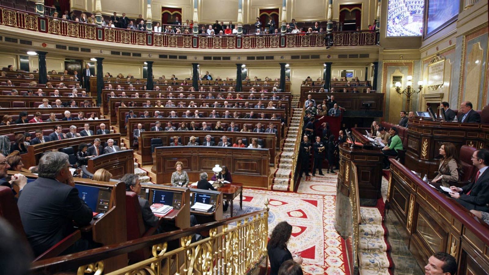 Vista general del hemiciclo del Congreso de los Diputados.