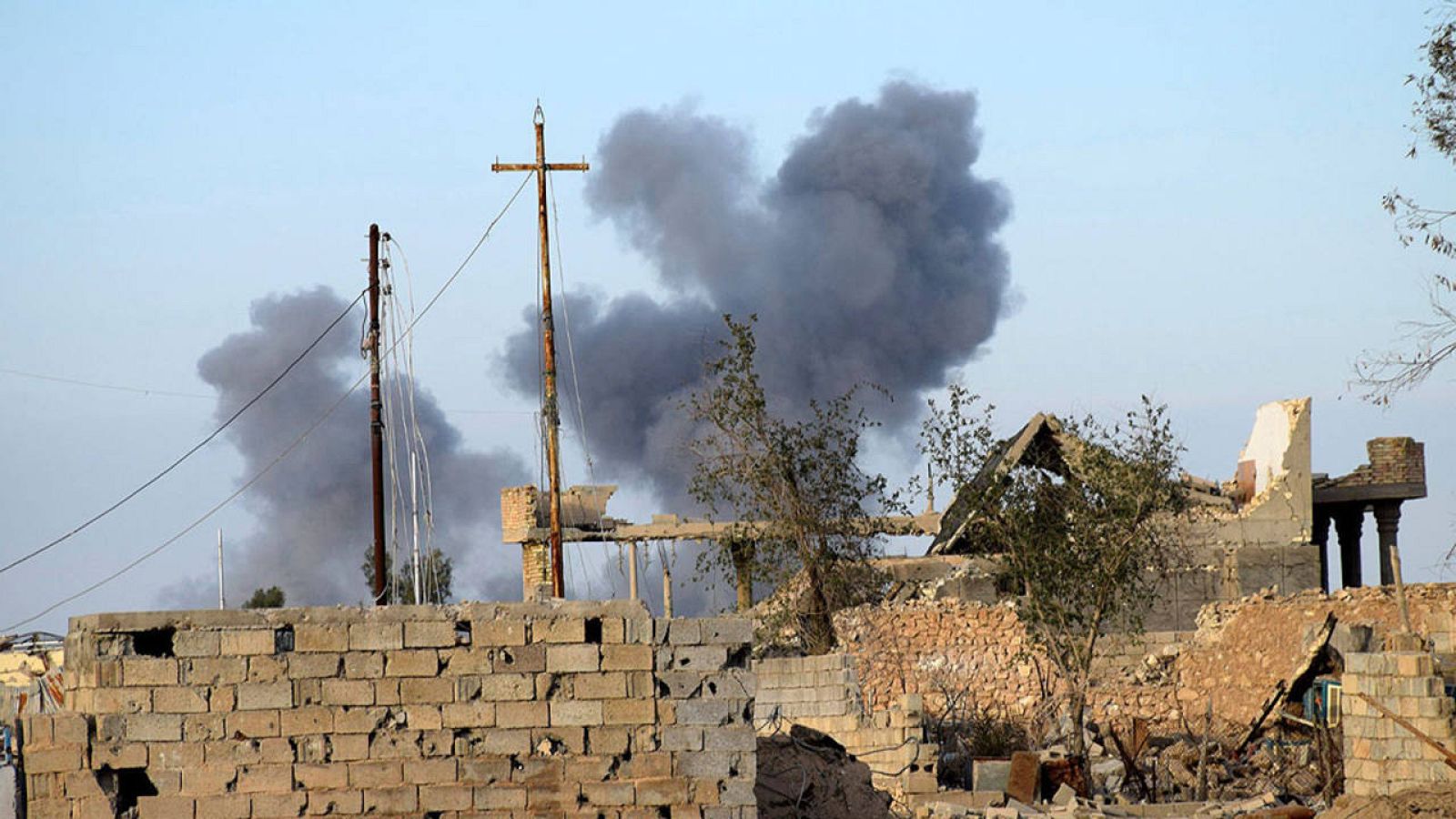 Escombros de un edificio derruido en Irak