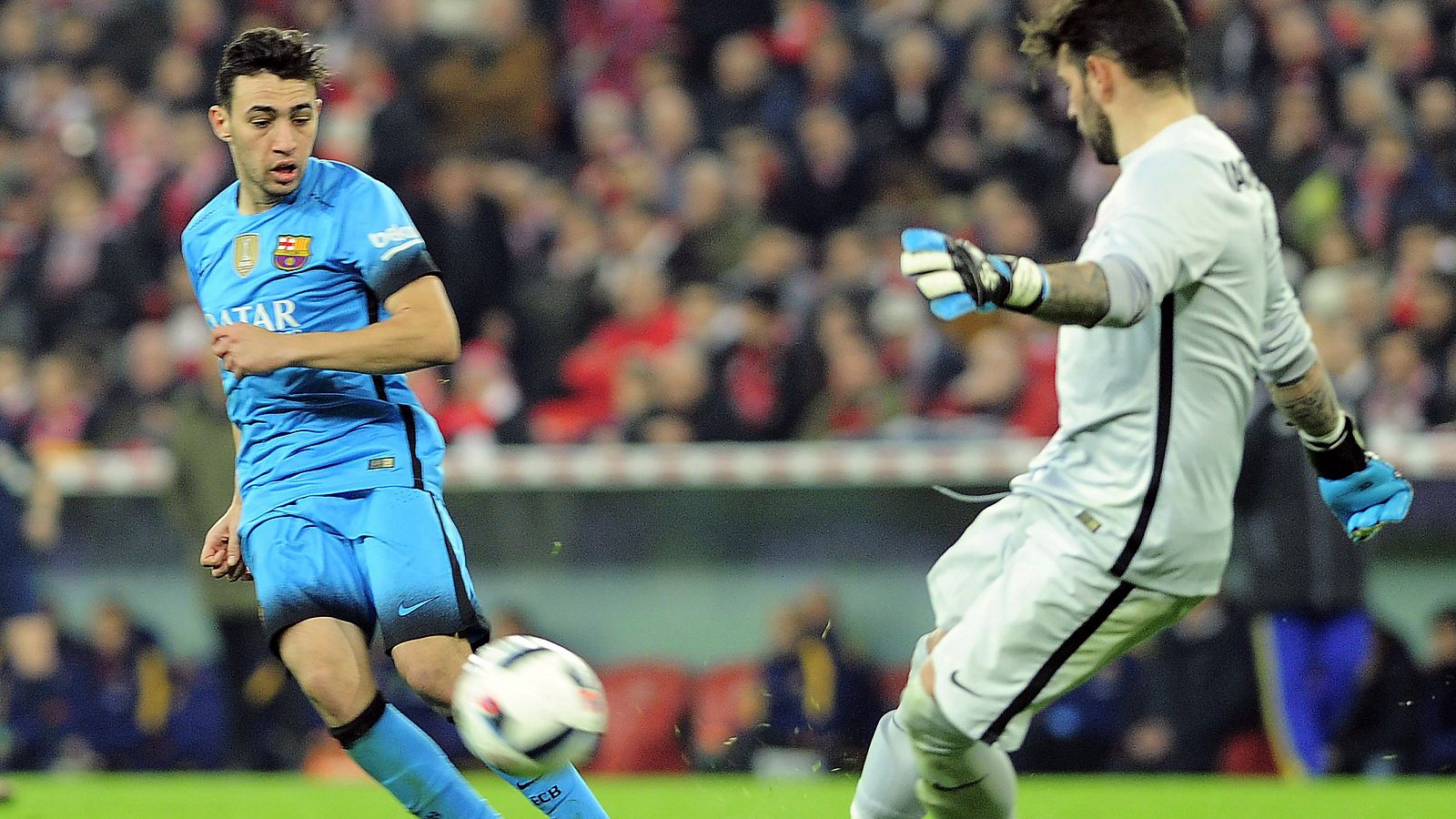 Munir, en el partido contra el Athletic de Copa.