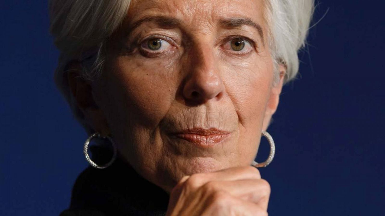 Christine Lagarde, durante una sesión del Foro Económico Mundial que se celebra estos días en la ciudad suiza de Davos