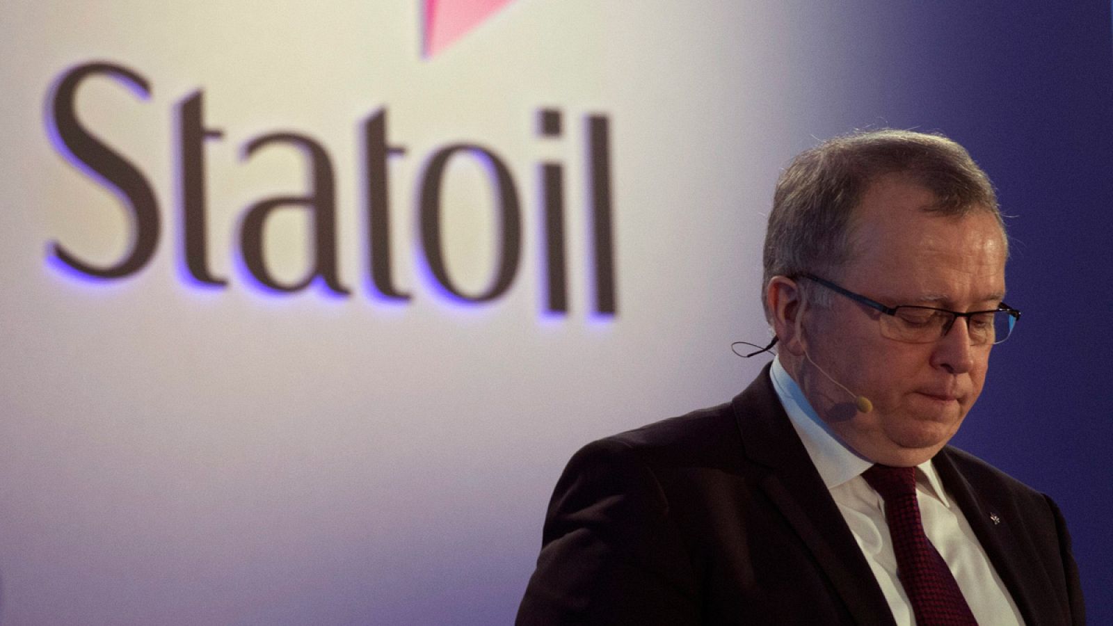 El director ejecutivo de Statoil, Eldar Sætre, presenta los resultados de la empresa en Londres