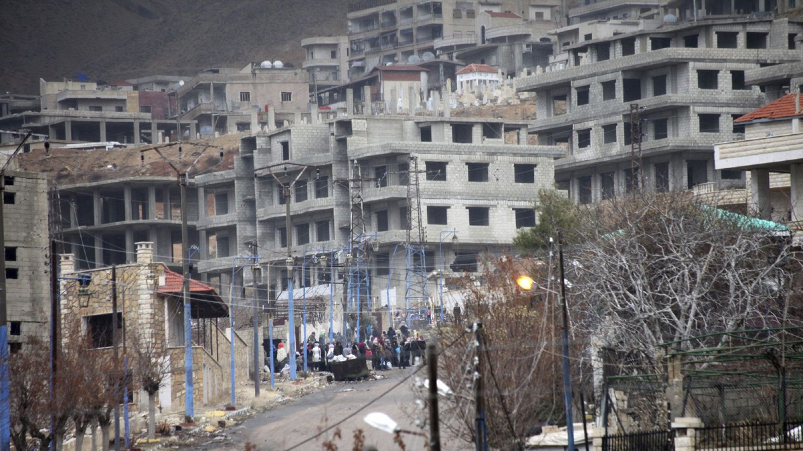 La sitiada localidad de Madaya a unos 24 km de Damasco (Siria)