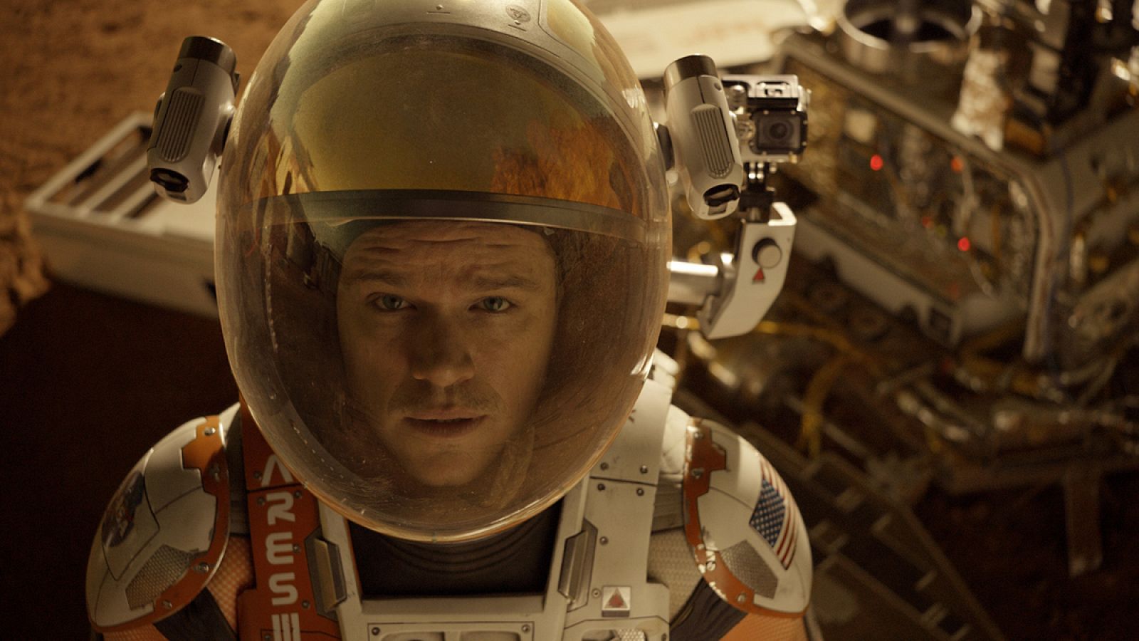Matt Dammon en una escena de 'Marte', por la que está nominado al Oscar a mejor actor.