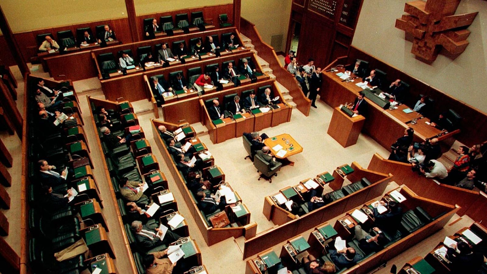 Foto de archivo del Parlamento vasco en Vitoria