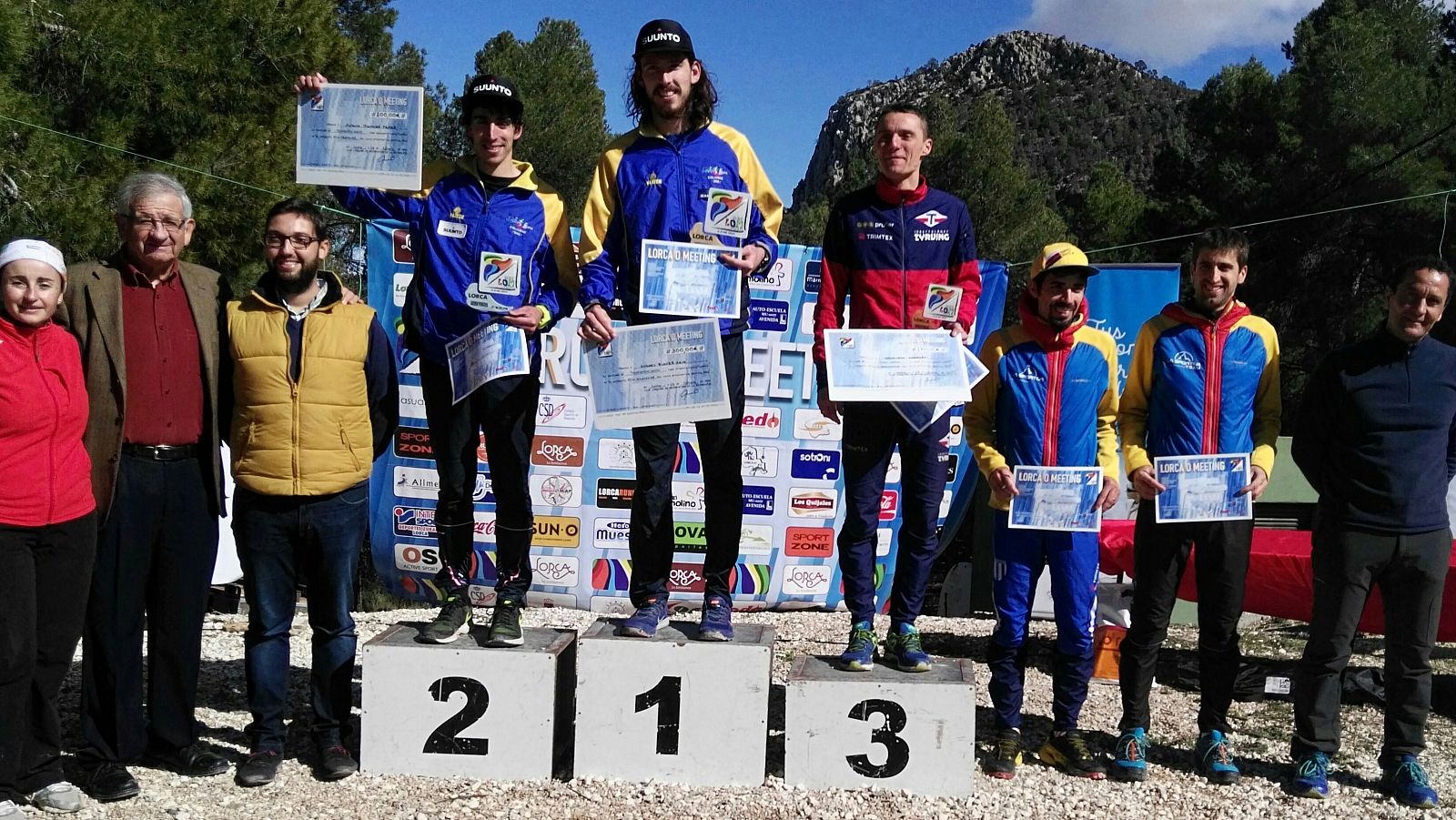 Podio masculino del Lorca Orienteering Meeting 2016