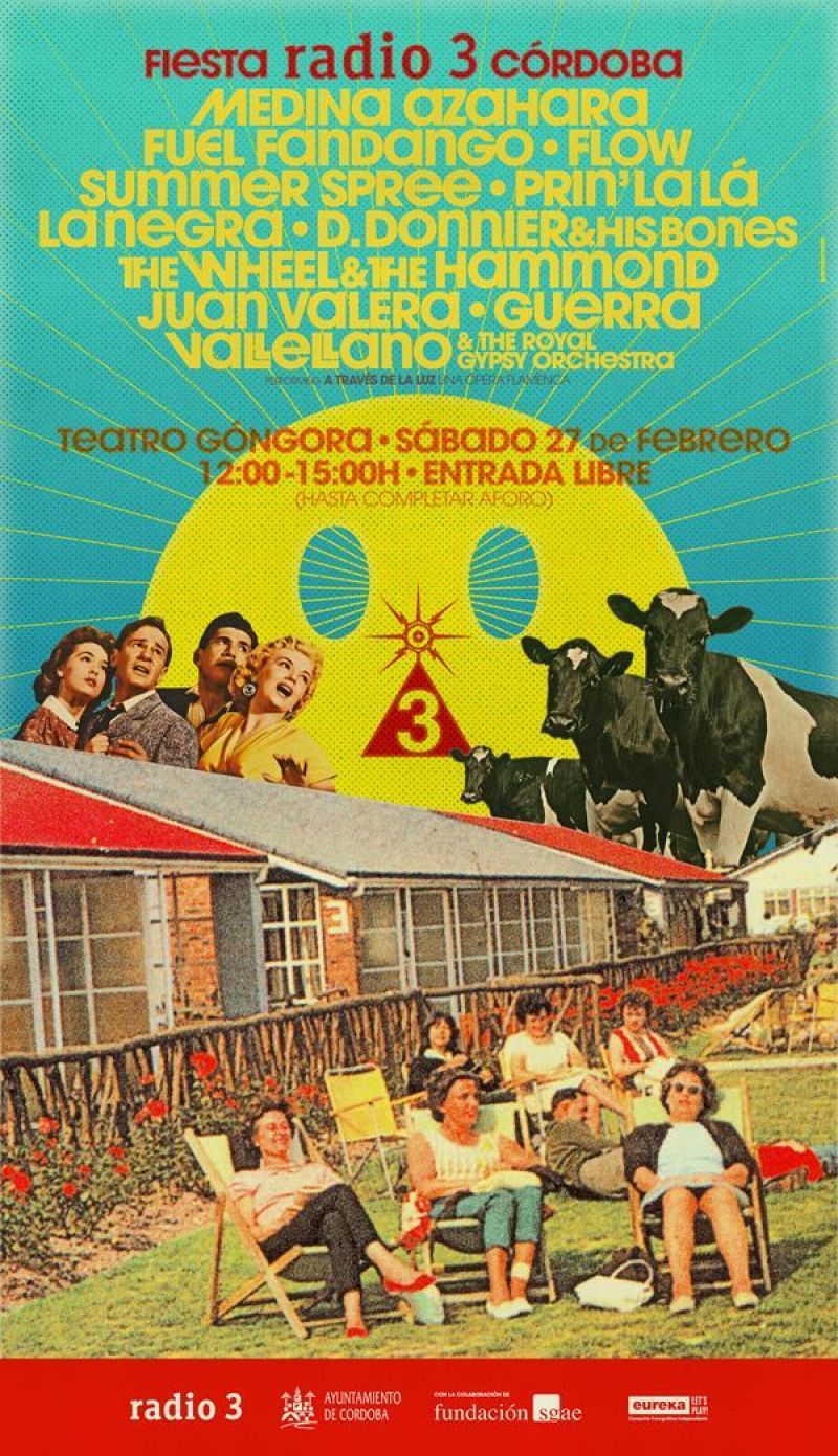 Cartelazo para la fiesta de Radio 3 en Córdoba
