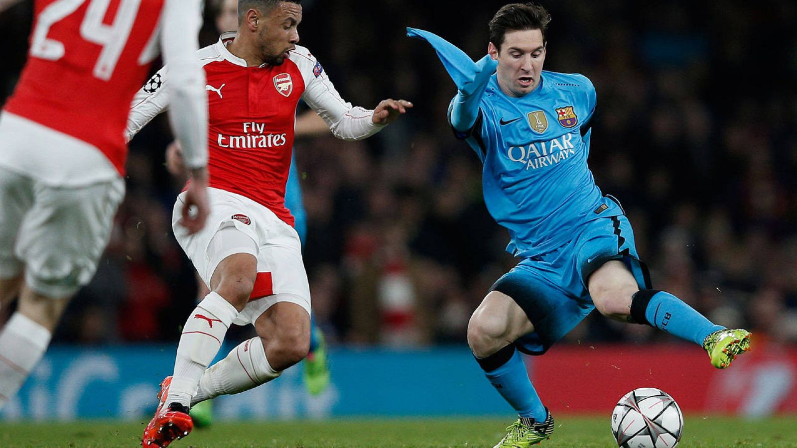 Messi contra el Arsenal