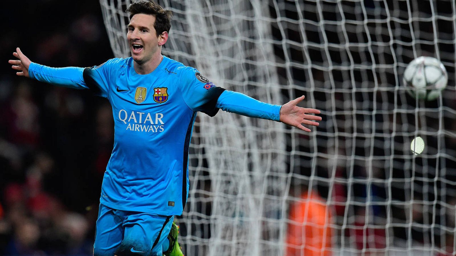 Leo Messi, tras marcar su segundo gol al Arsenal.
