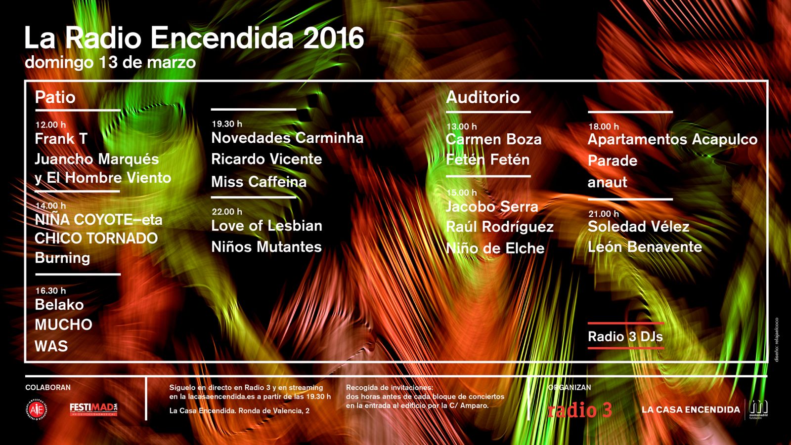 El domingo 13 de marzo vuelve La Radio Encendida