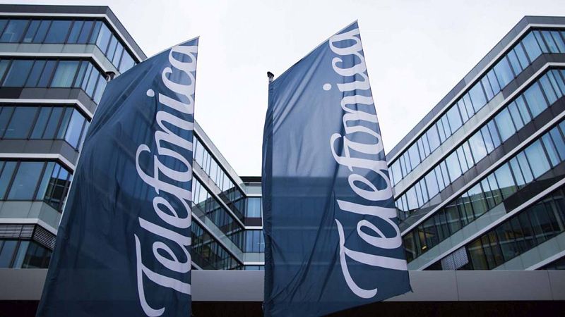 Fachada de la sede de Telefónica en la ciudad alemana de Düsseldorf