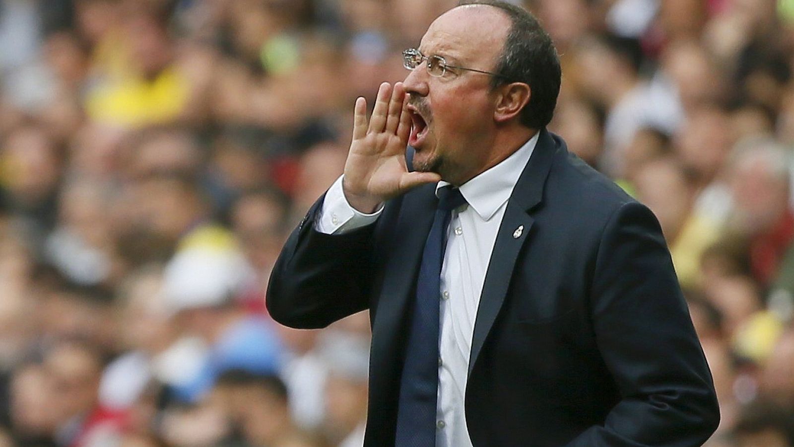 Rafa Benítez, con el Real Madrid.