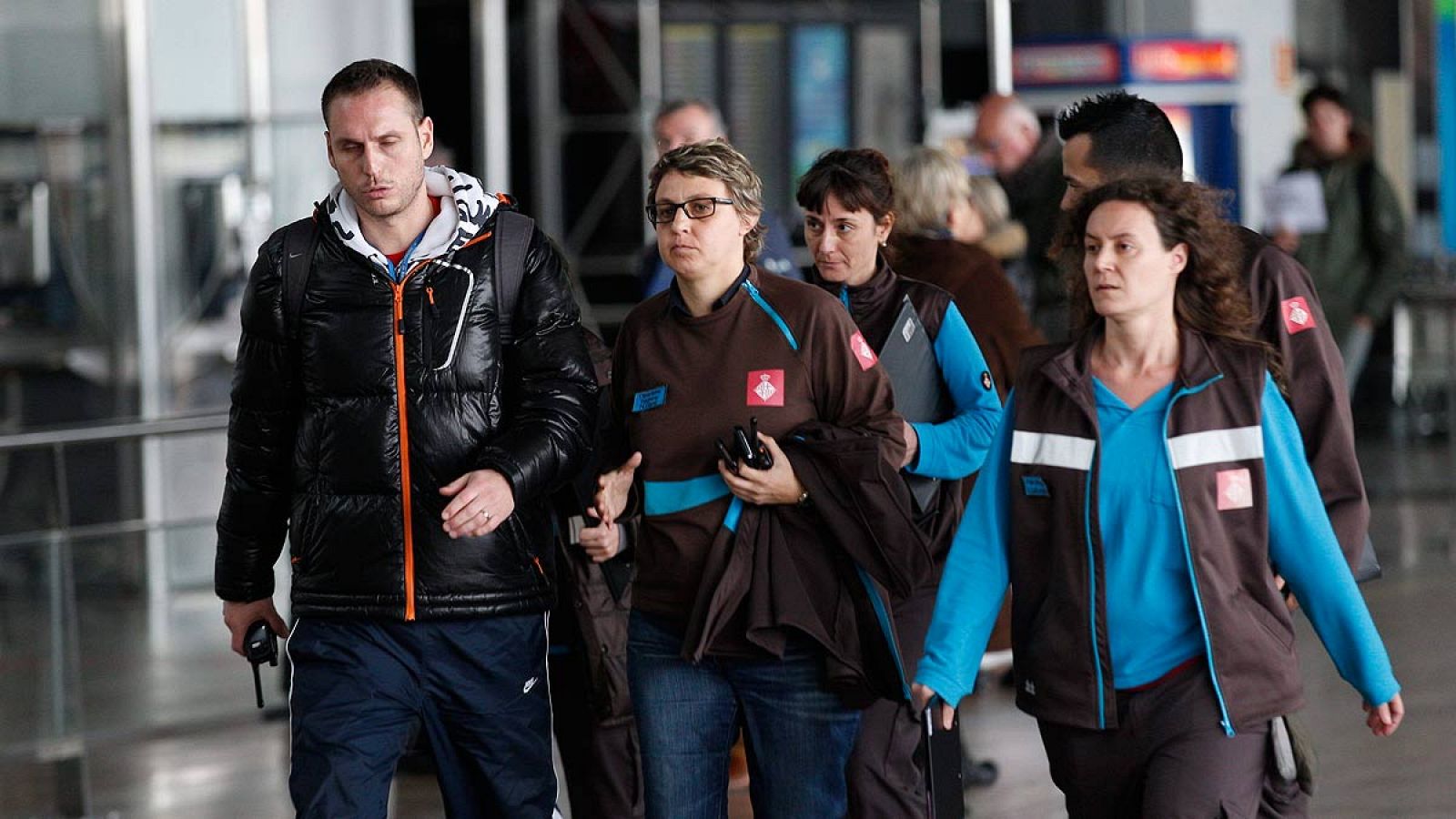 Imagen de archivo de los familiares de las víctimas del vuelo de Germanwings. EFE