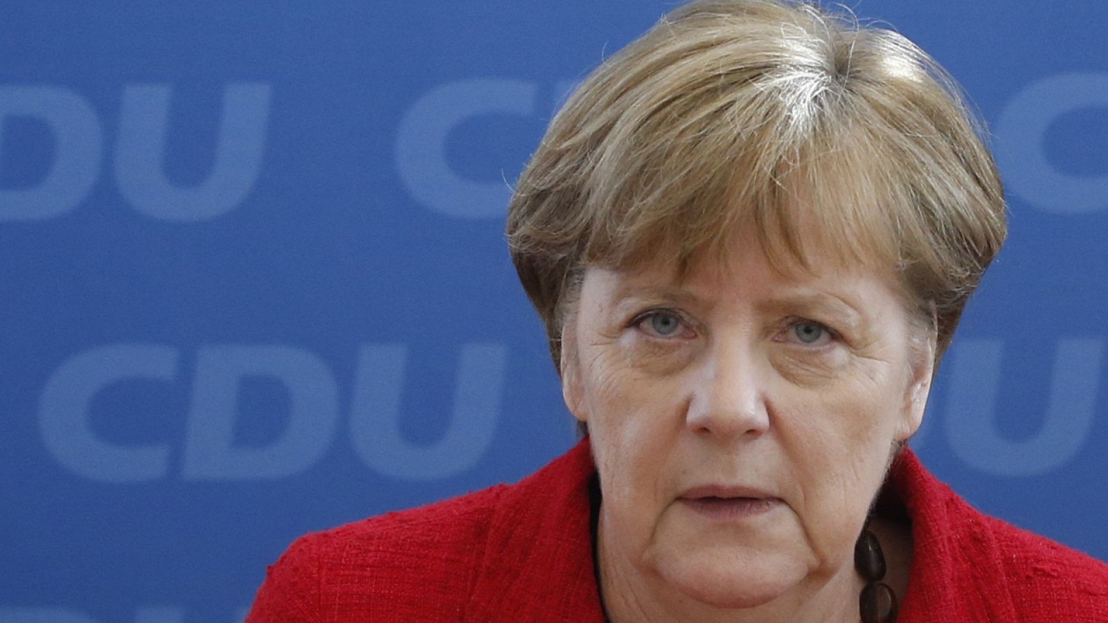 La canciller alemana Ángela Merkel durante su reada de prensa en Berlín este lunes
