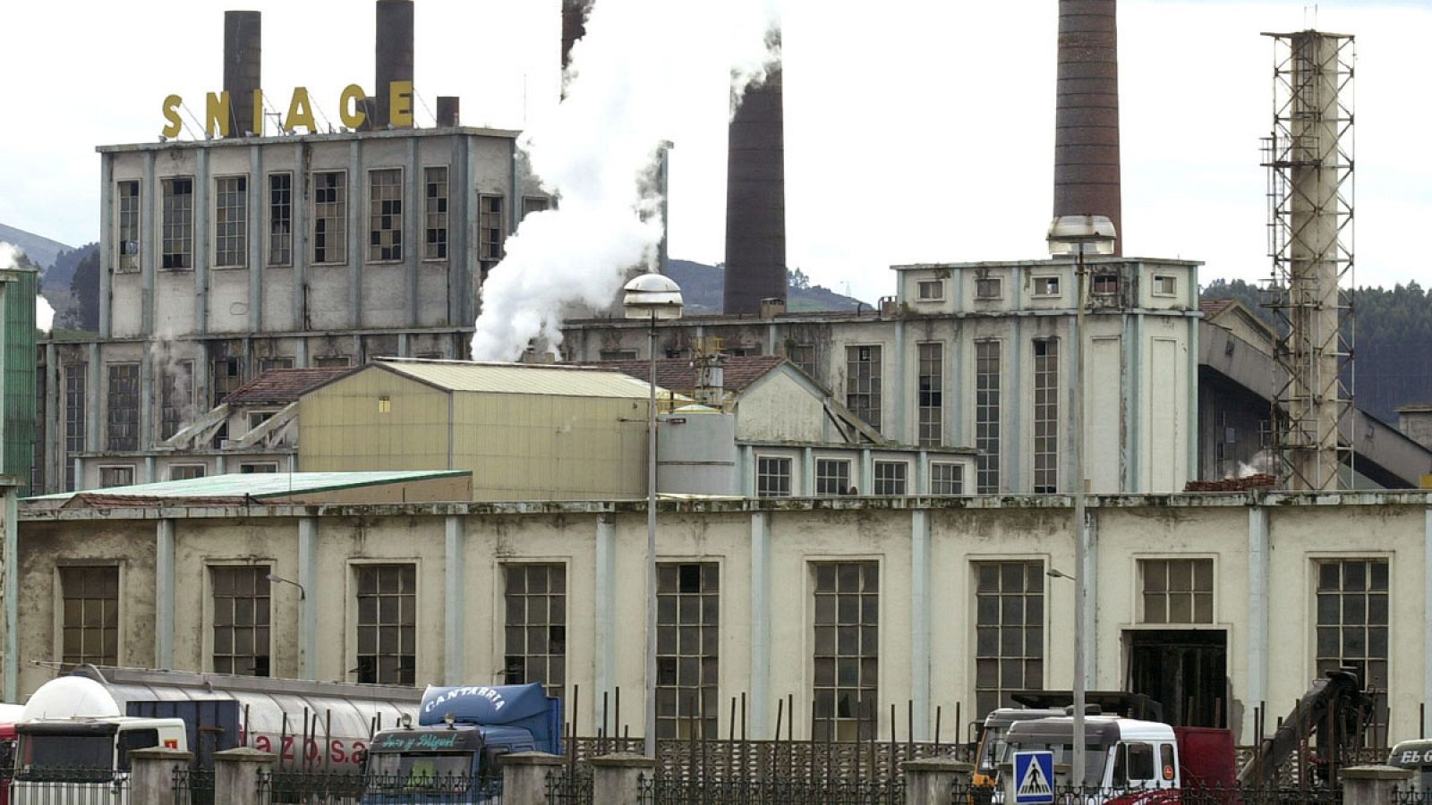 Fábrica de Sniace en Torrelavega en una imagen de archivo