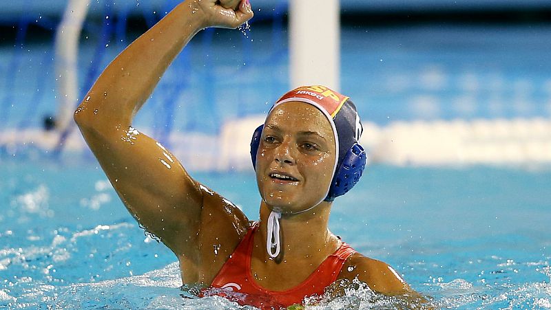 La jugadora española de waterpolo Jennifer Pareja