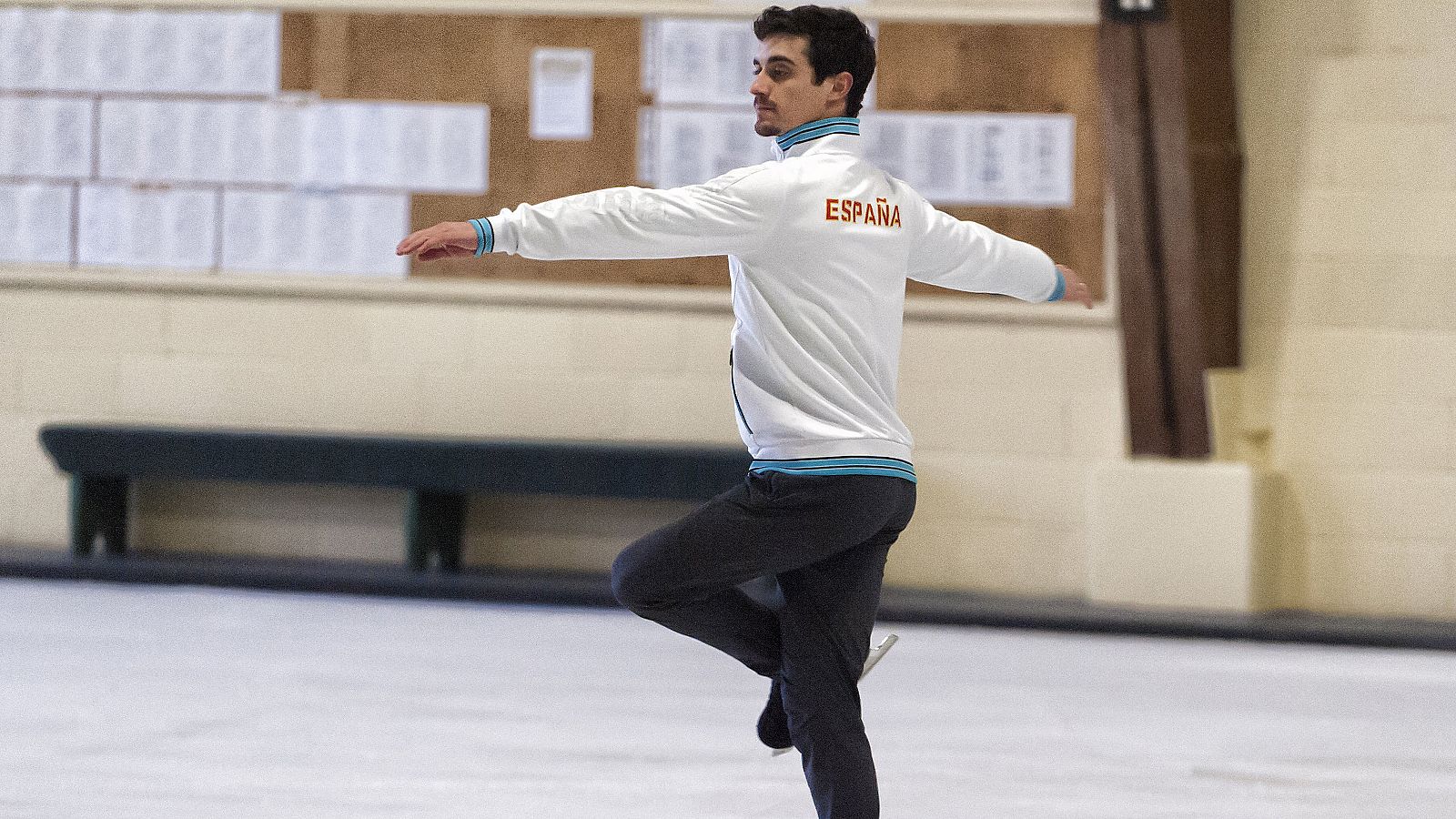 Javier Fernández, en su prepración del Mundial.