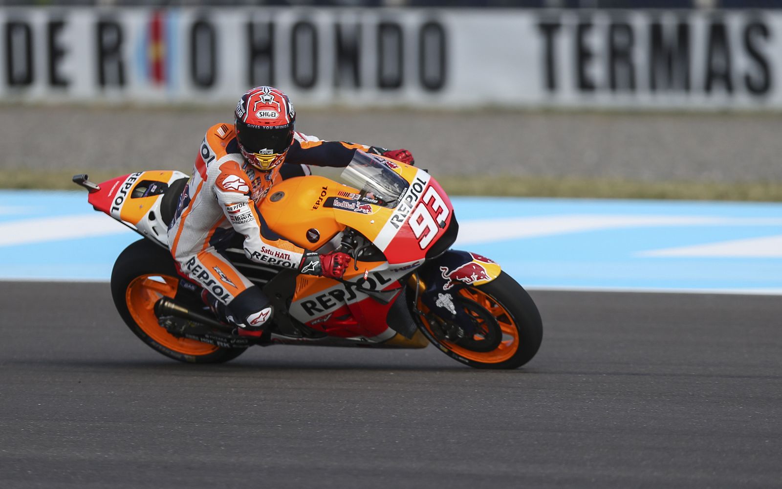 Márquez en los entrenamientos del GP de Argentina