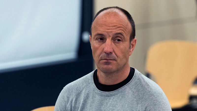 El presunto etarra Tomás Madina alias Basurde durante el juicio en el que se le acusa de planear el asesinato de Patxi López