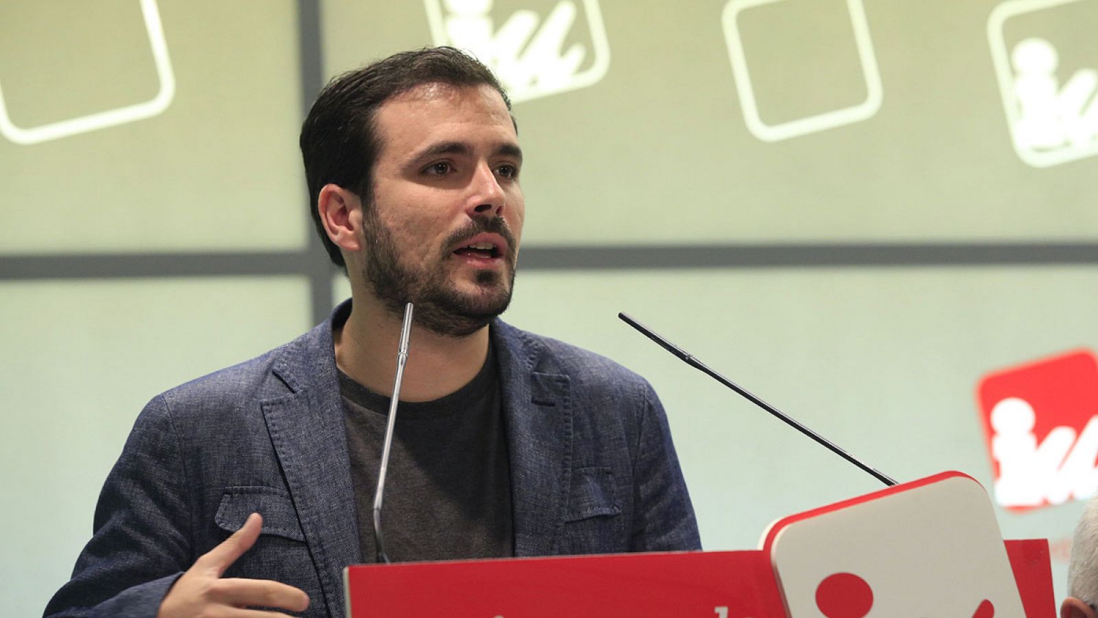 El portavoz de IU-Unidad Popular, Alberto Garzón