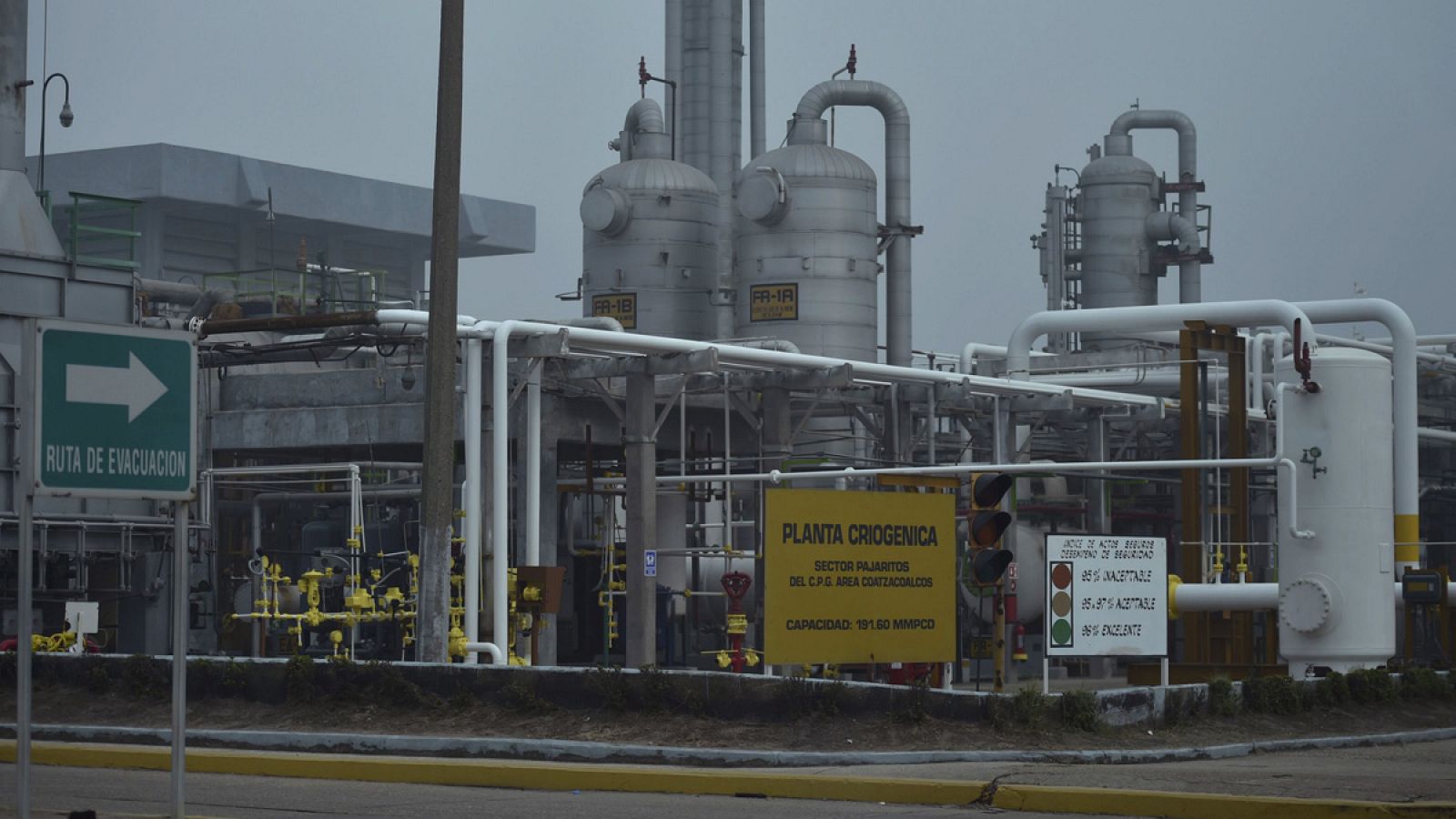 Planta petroquímica de Pemex en Coatzacoalcos, en el estado de Veracruz