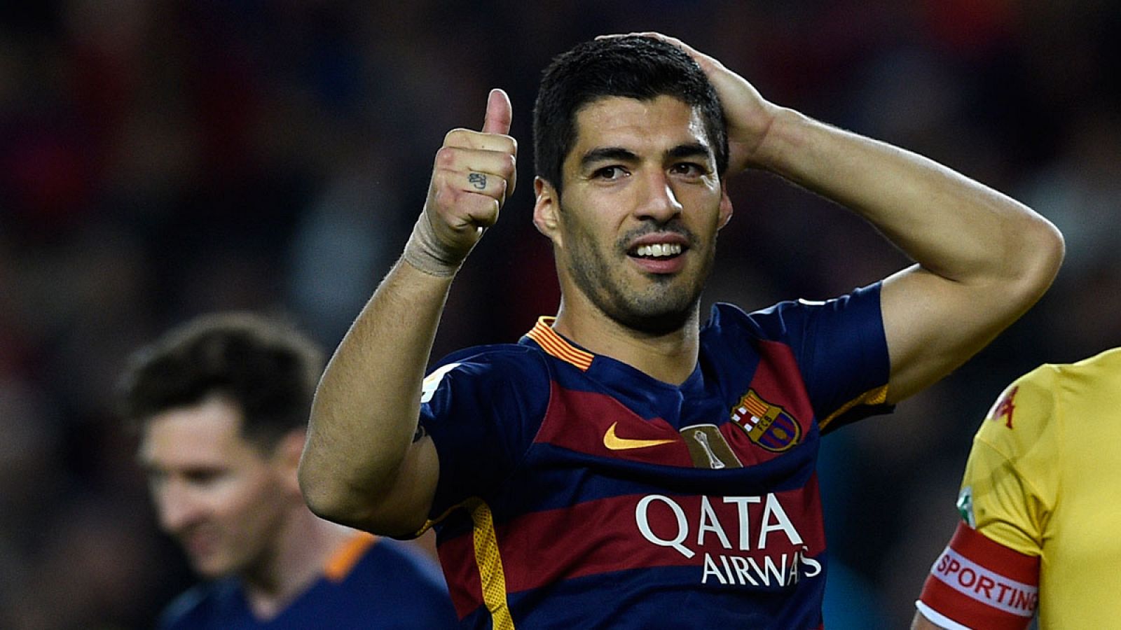 Luis Suárez logra cuatro goles antes el Sporting