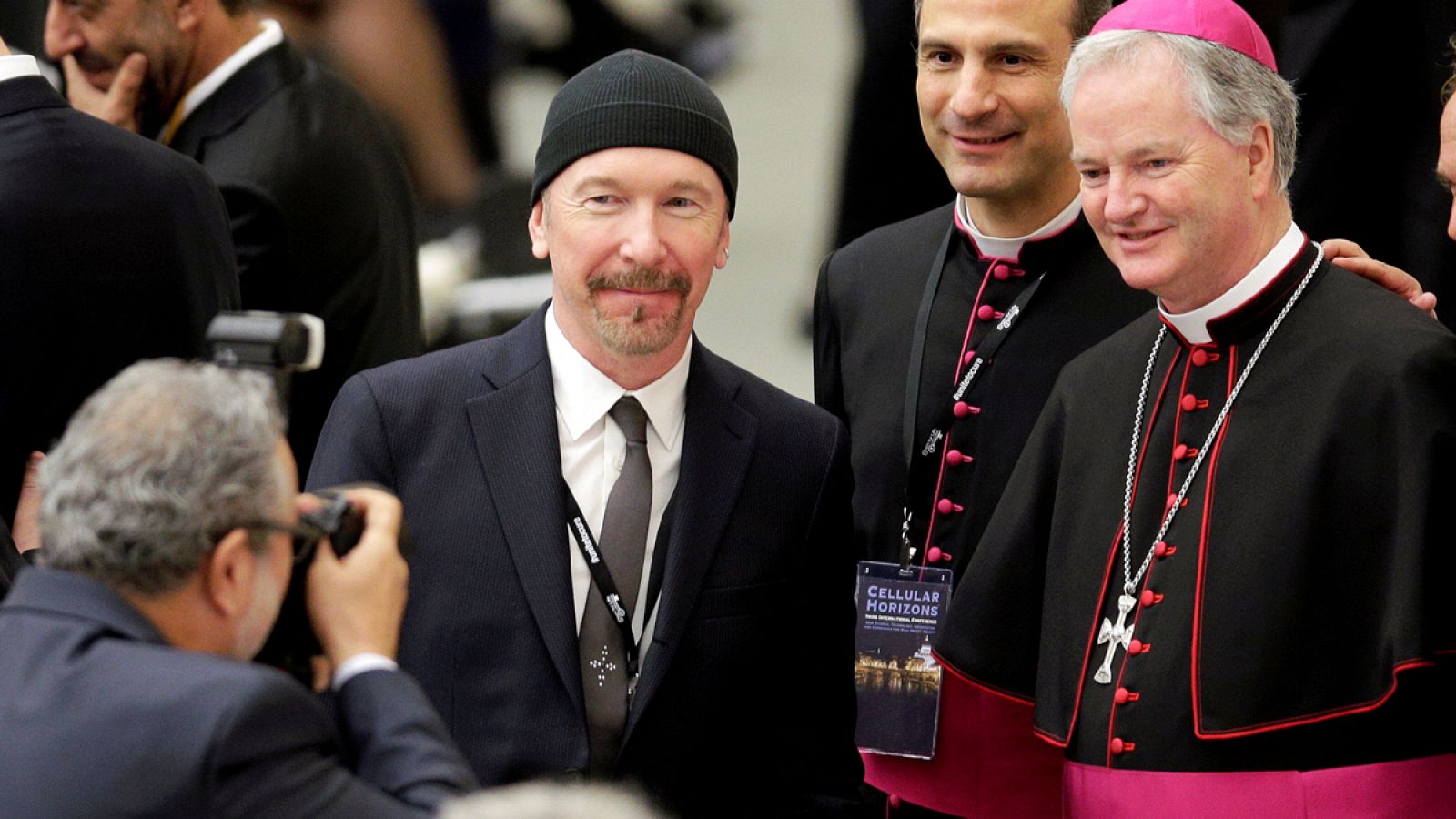 El guitarrista de U2 David Evans, conocido como The Edge