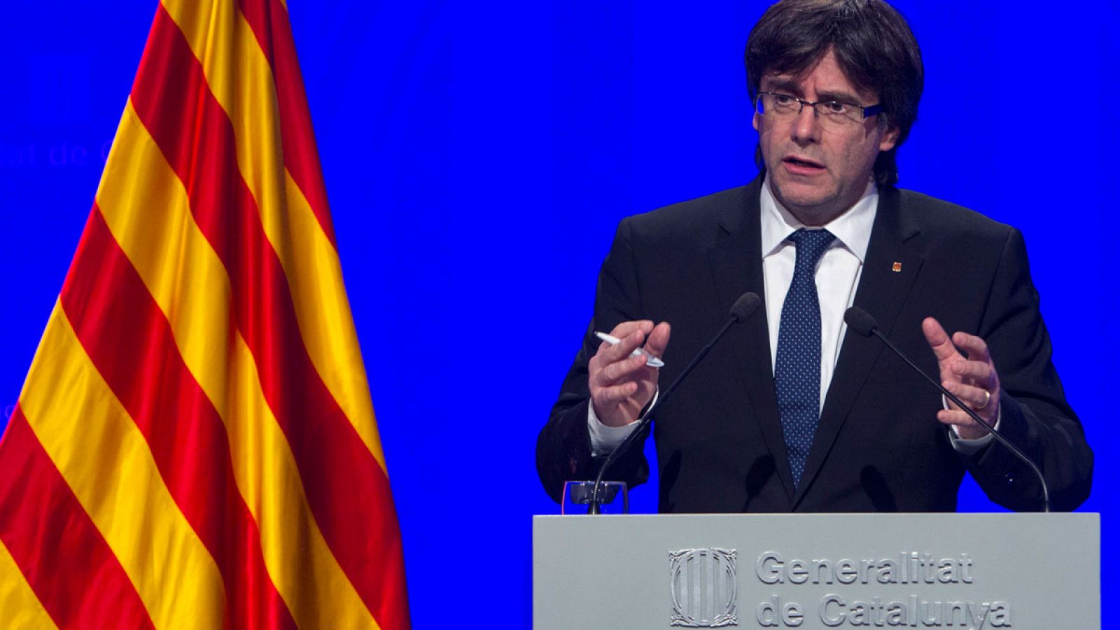 El presidente de la Generalitat, Carles Puigdemont