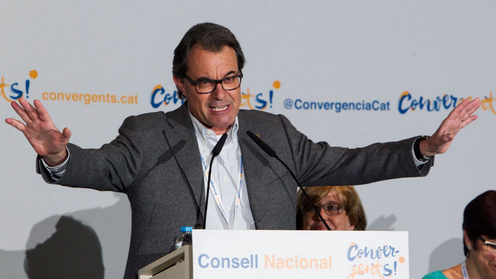 El presidente de CDC y expresidente de la Generalitat de Cataluña Artur Mas durante el Consejo Nacional del partido