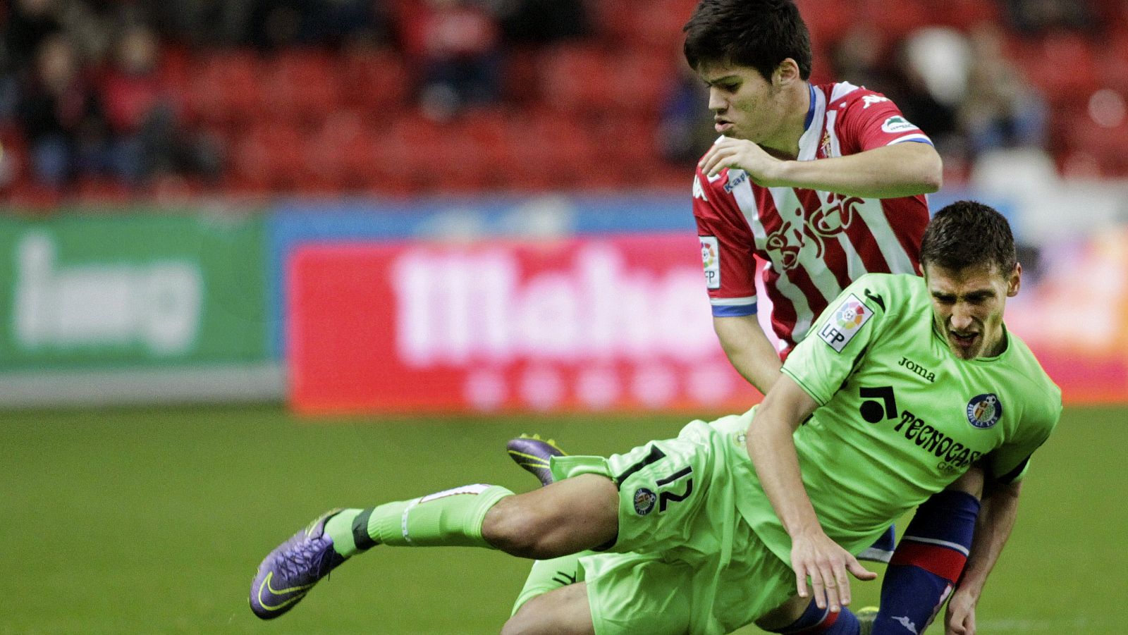 Imagen del Sporting - Getafe de la primera vuelta