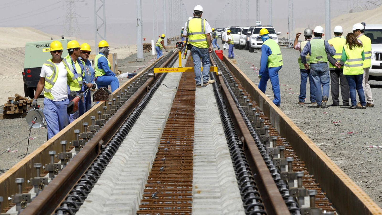 Vista de las obras del proyecto del AVE a La Meca