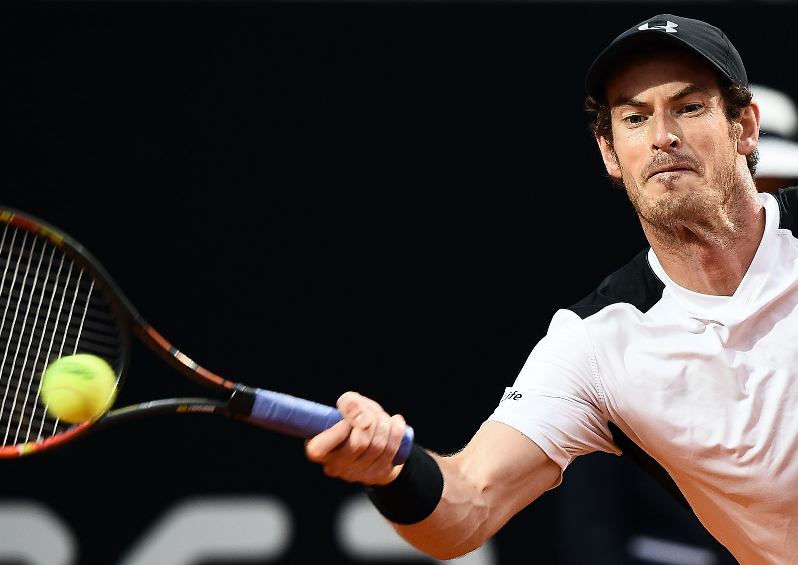 Murray durante el partido ante Djokovic.