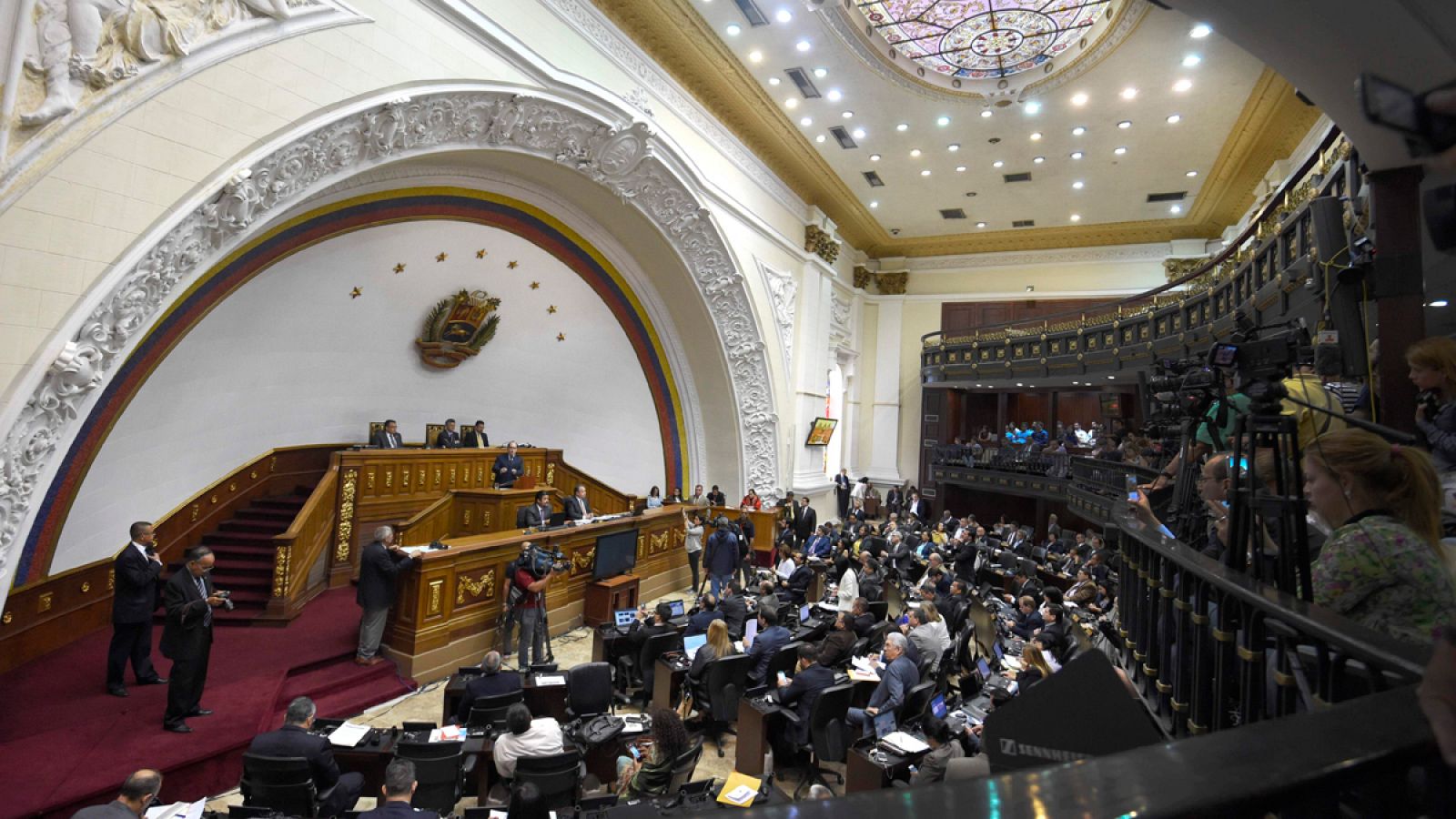 La Asamblea venezolana durante la sesión de este martes 17 de mayo.