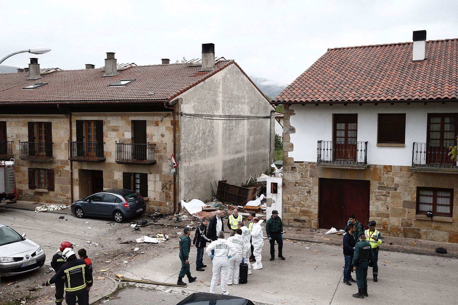 Lugar donde se ha estrellado una avioneta causando la muerte de dos personas en Arbizu, en Navarra